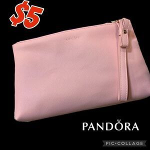 $5 ADD ON ITEM/New PANDORA Makeup bag Cosmetic Pouch   (Pale Rose)